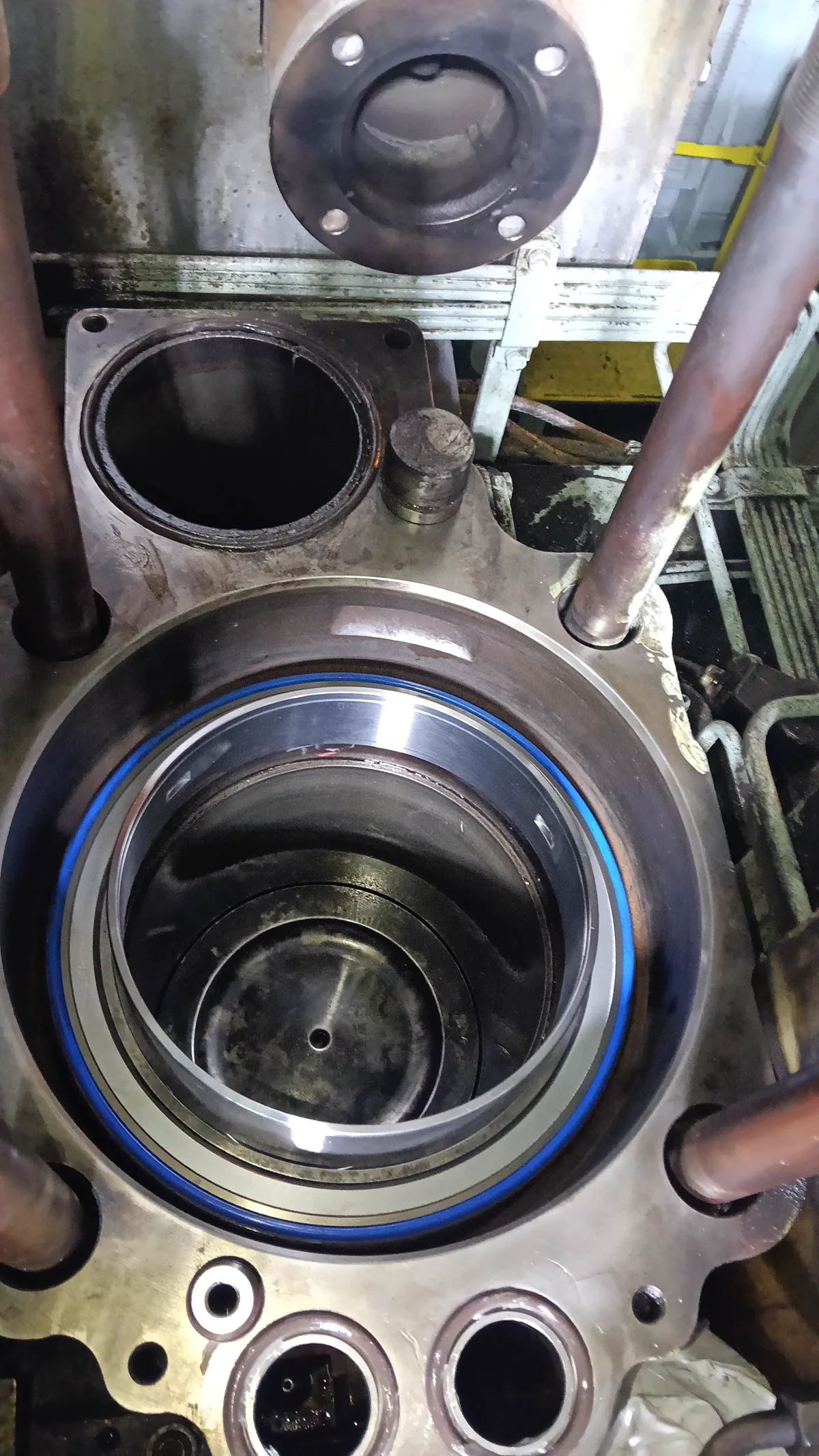 Cylinder head components prepared for engine repair