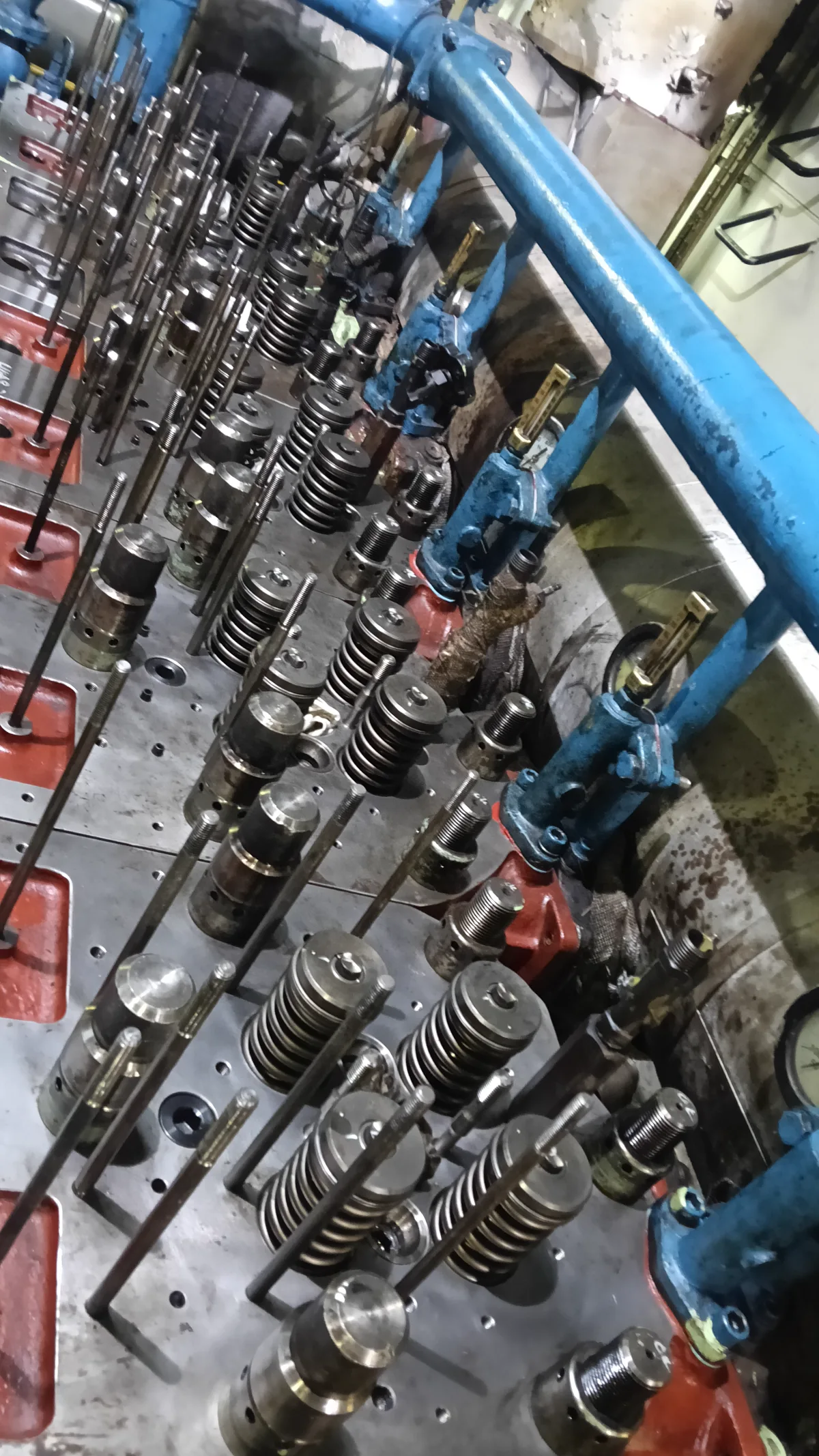 Technician measuring an engine connecting rod